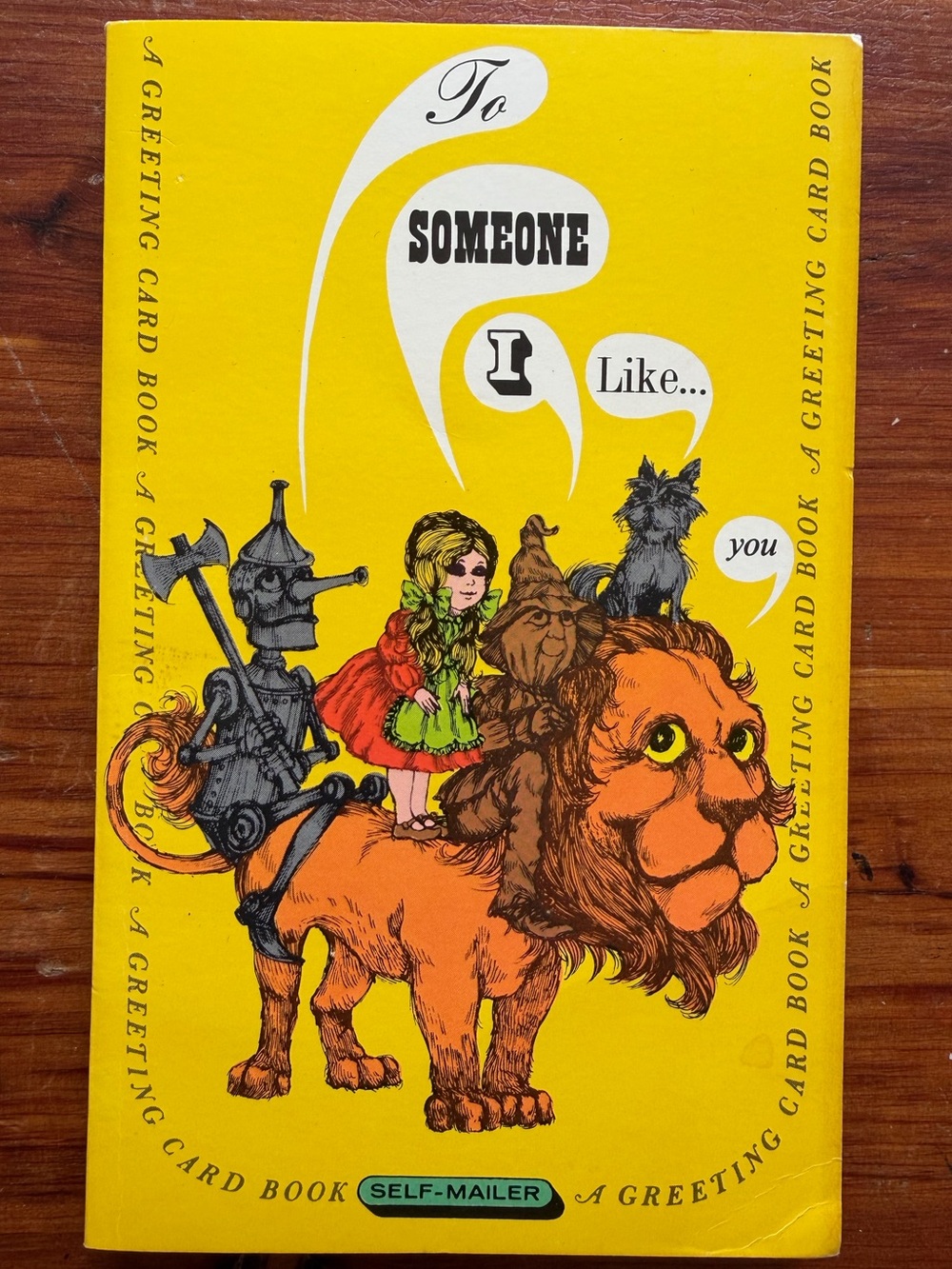 Vintage Wizard of Oz Greeting Card Book 1969